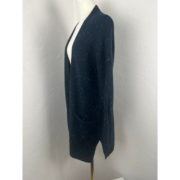 ABERCROMBIE & FITCH NUBBY KNIT DUSTER CARDIGAN SWEATER IN NAVY (Womens: Med) - Picture 5 of 15
